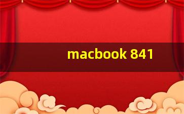 macbook 841